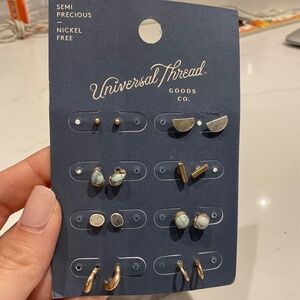 Universal Thread Goods Co. Semi Precious Nickel Free 8 sets of earrings